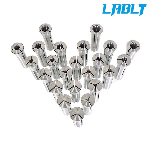 LABLT 23Pcs R8 Collet Set Fractional 1/16" To 3/4" High Precision For Bridgeport - Picture 3 of 12