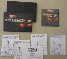 The BOSS Snowplow Owners Manual Set for Power-V And Straight -Blade Plows