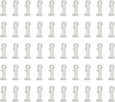 Number 1 Charms Alloy Metal Number Charm Pendants for DIY Craft