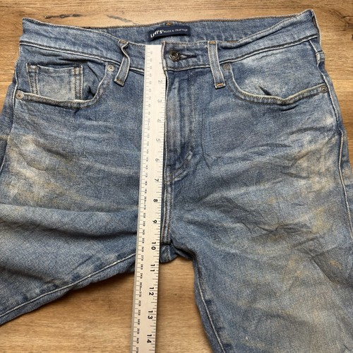 Levis Selvedge Jeans Men 30x28 Blue 502 Made & Crafted Modern Big E Dirty Wash - Picture 15 of 18