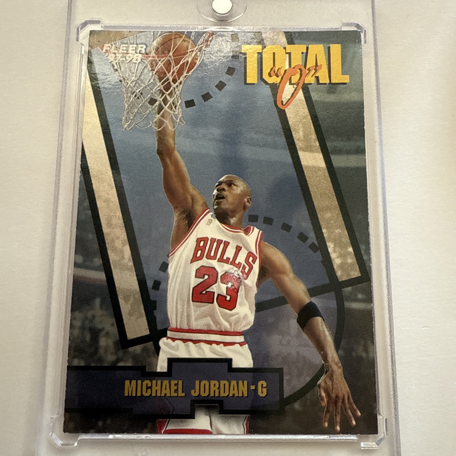 🔥🔥1997 fleer Total O Michael Jordan 5 Of 10 TO🔥🔥🔥