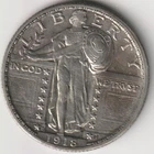 BETTER DATE 1918-D STANDING LIBERTY QUARTER AU+ DETAILS