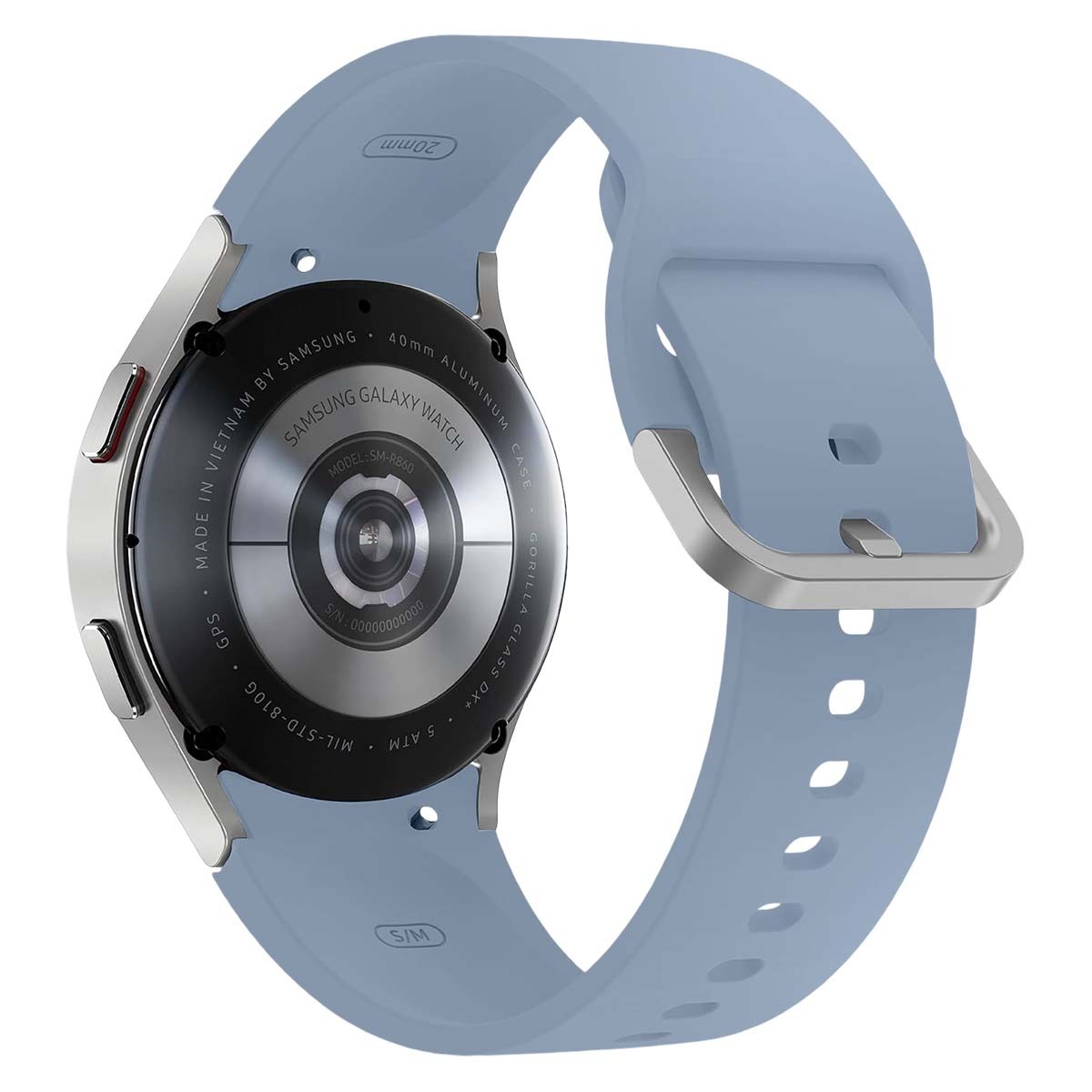 Bracelet connecté sport bleu G Watch 5 pour running et fitness