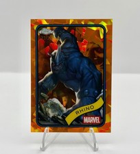 2025 Topps Chrome Sapphire Marvel RHINO Orange Sapphire #39 Spider-Man /25