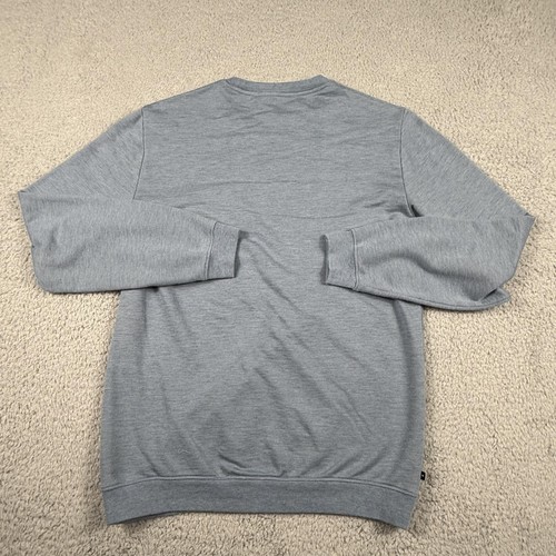 Travis Mathew Sweater Men Small Gray Golf Crewneck Pullover Peru Cotton Blend - Picture 2 of 14