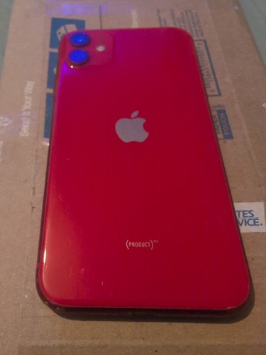 Apple iPhone 11 PRODUCT red back housing rear glass chasis FOR PARTS - Photo 2 sur 5