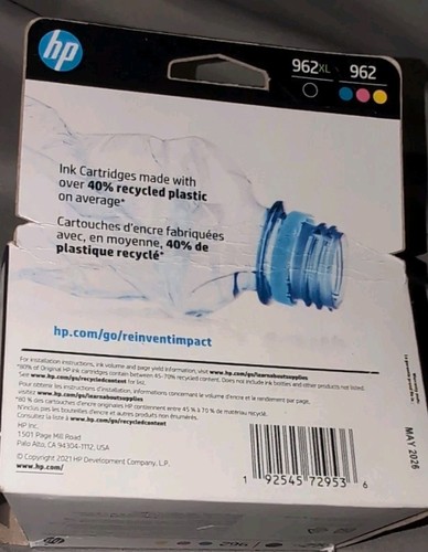 HP 962XL Tintenpatronen Cyan Magenta Gelb Neu Ablaufdatum 2026 - Bild 2 von 3