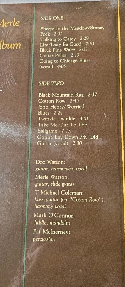 Doc & Merle Watson's Guitar Album Vinyl Album New & Sealed - Image 3 of 3