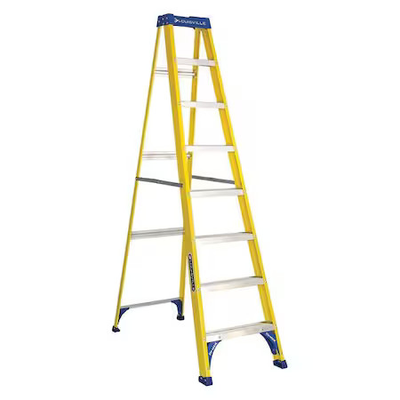 #ad Louisville Fs2008 8 Ft Fiberglass Stepladder 250 Lb Capacity $193.25