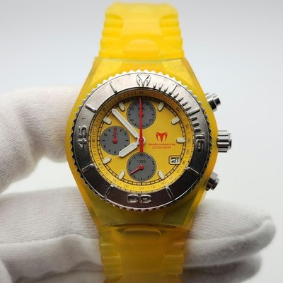 Technomarine Cruise-CS04 39mm Yellow Quartz Chronograph Watch - READ DESCRIPTION