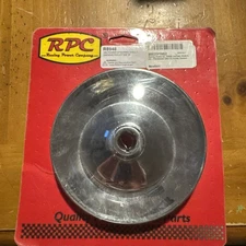 Power Steering Pulley Single Groove GM Chrome Racing Power RPC R8948 Keyway Hole