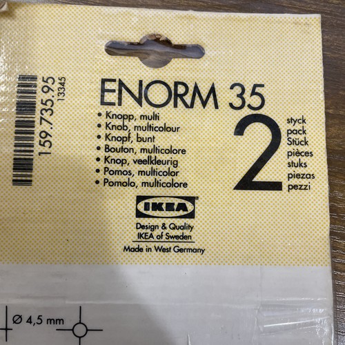 Vintage IKEA Enorm 35 Knobs Confetti Terrazo Drawer Pulls - Picture 5 of 5