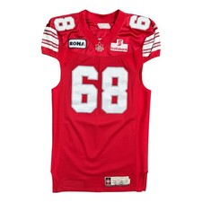 Rob Lazeo Calgary Stampeders 2010 Retro Game Worn Reebok Jersey