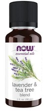 NOW Essential Oils - Lavender Tea Tree Oil Blend 1 fl oz 30 ml , by NOW