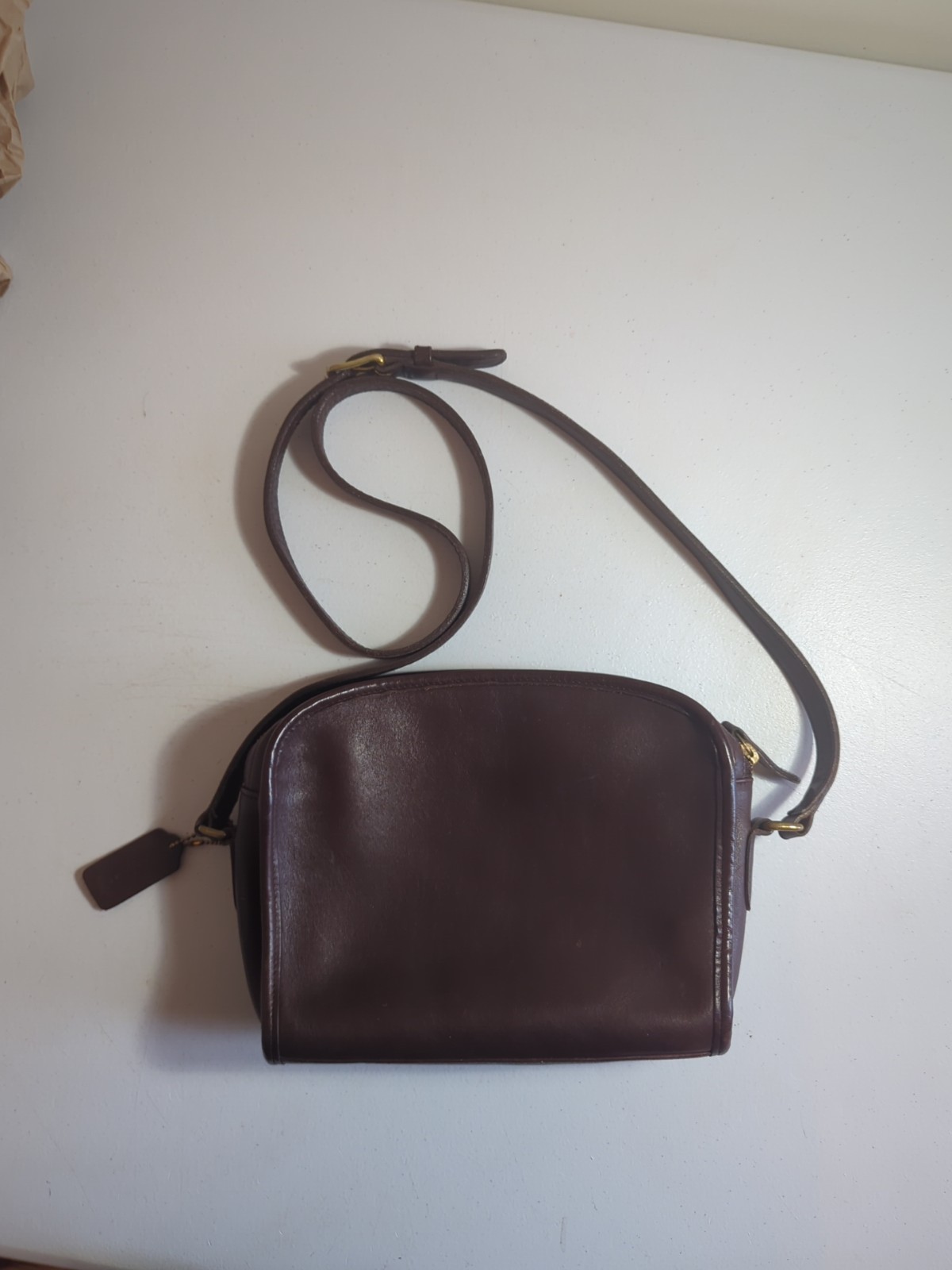 Vtg. Coach Metropolis  Rectangular Leather Crossb… - image 11