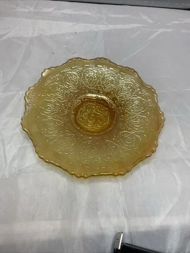 Carnival Glass FENTON MARIGOLD PERSIAN MEDALLION Small Plate 6”