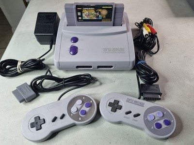 Super Nintendo SNES Jr Console SNS-101 Controller/Cords TESTED