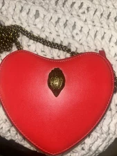 Kurt Geiger London Kensington Red/Gold Heart Crossbody Women’s Bag