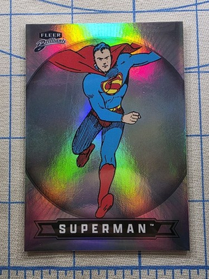 #ad #ad Fleer Brilliants Superman Clark Kent #1 Regular Base DC Comics Card $0.99