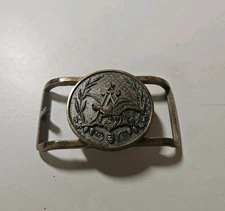 RARE VINTAGE ANHEUSER BUSCH CO EMPLOYEE DRESS BELT BUCKEL FROM JOSTENS BUDWEISER