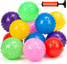 12-Pack Bounce Sensory Massage Balls with Air Pump, Stress Relief Toys for Adult
