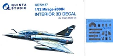 Quinta Studios 1/72 MIRAGE 2000N 3D PRINTED & COLORED INTERIOR SET Dream Model
