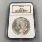 1887 P US Morgan Silver $1 NGC MS64 L24737