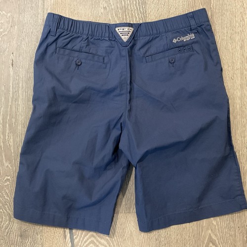 YOUTH COLUMBIA PERFORMANCE FISHING GEAR SHORTS PFG BLUE COTTON PANTS SIXE XL - Picture 4 of 6