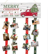 Christmas Card Holder,Christmas Hanging Sign Display,Tree Gift Card Holder,Merry