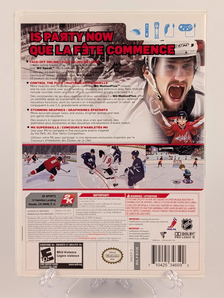 NHL 2K10 (Nintendo Wii, 2009) ➡️CIB Complete  - Tested - Near Mint 📀! - Image 2 of 4