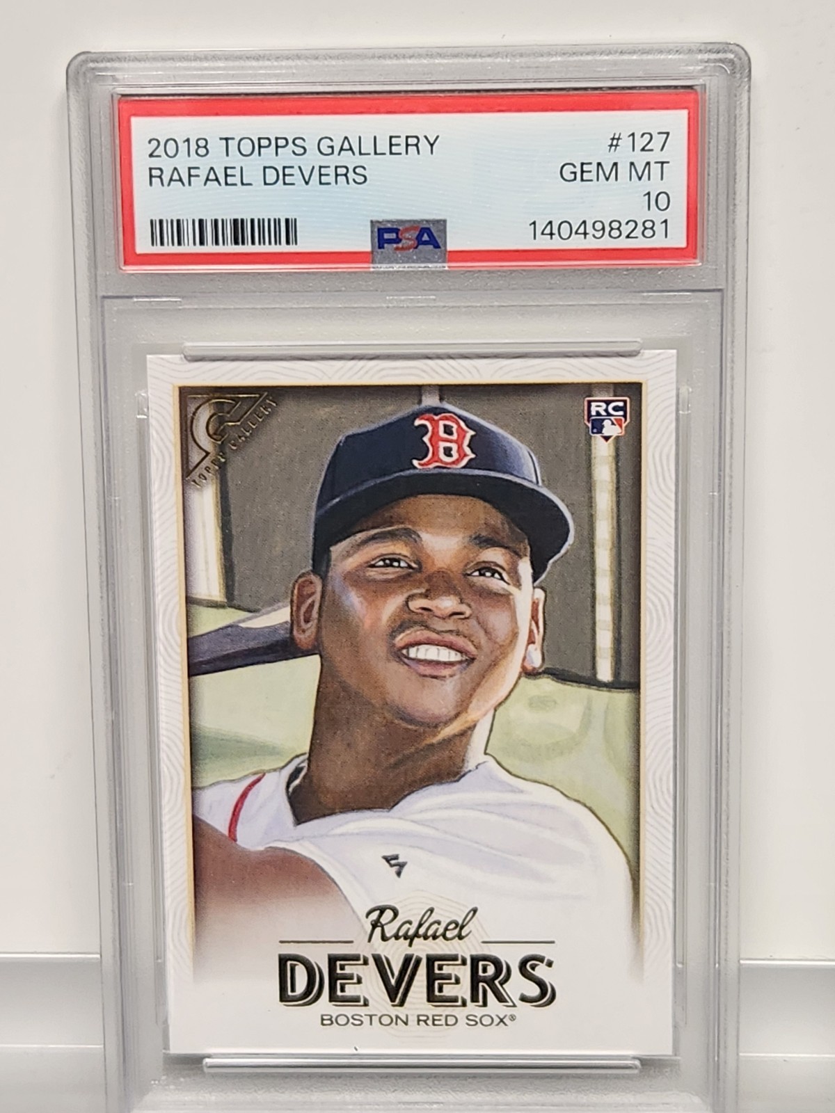 2018 Topps Gallery #127 Rafael Devers RC Rookie PSA 10
