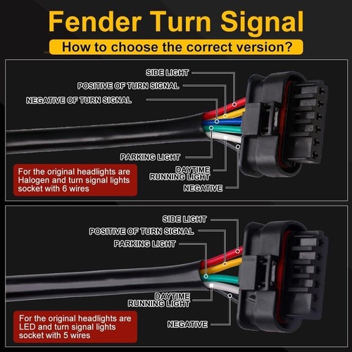 Nuevo kit de luz LED para guardabarros con lente de humo de actualización para JL Wrangler JT Gladiator, LED... - Imagen 7 de 11