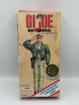 #ad #ad VINTAGE GI JOE NAVY ADMIRAL 12quot; ACTION FIGURE HASBRO OFFICERS CLUB WWII 1996 $37.99
