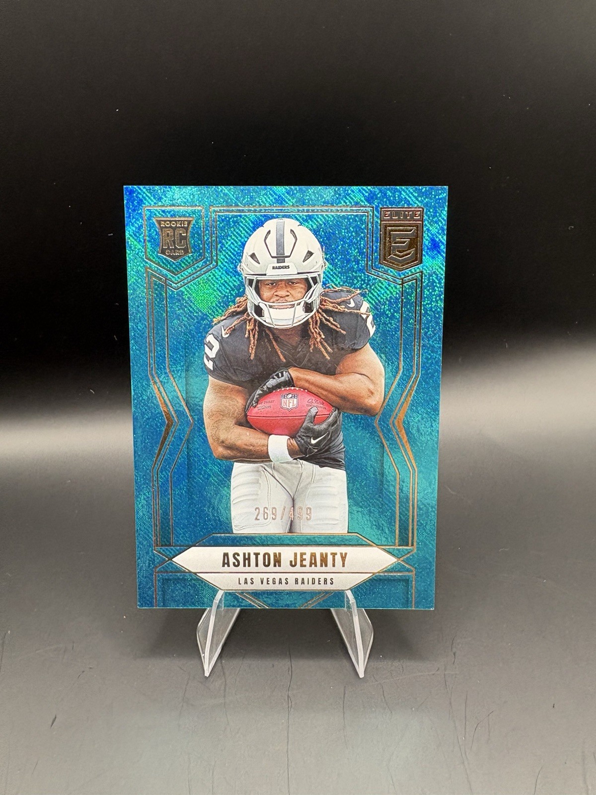 2025 Panini Donruss Elite Rookies Ashton Jeanty #113 Teal Matrix /499 (RC)