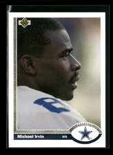 1991 Upper Deck #107c Michael Irvin Dallas Cowboys