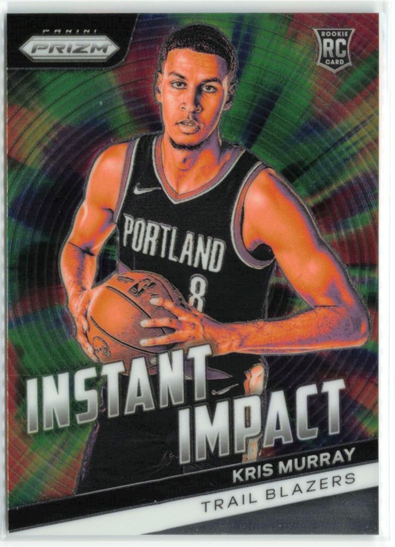 Kris Murray RC 2023-24 Panini Prizm Instant Impact Portland Trail Blazers #12