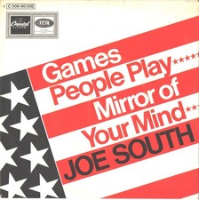 JOE SOUTH-PICTURE SLEEVE + 45-(GAMES PEOPLE PLAY)--PS--PIC-SLV JOE SOUTH-PICTURE SLEEVE + 45-(GAMES PEOPLE PLAY)--PS--PIC-SLV
