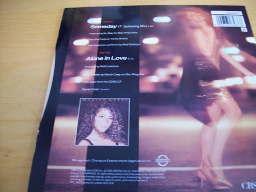 MARIAH CAREY SOMEDAY 7" VINYL -1990 -VG+/VG - Picture 2 of 4
