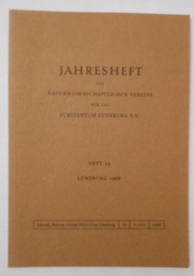 Jahresheft des Naturwissenschaftlichen Vereins für das Fürstentum Lüneburg e.V.