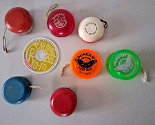Vintage Yo-Yo Lot 7   Duncan Imperial, Wooden, Translucent Plastic Toys Used