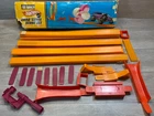 VINTAGE 1969 MATTEL HOT WHEELS DRAG CHUTE STUNT SET/BOX EXTRA TRACK INCOMPLETE