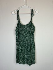 REFORMATION SARAH CHIVE GREEN FLORAL PRINT MINI DRESS Size 4 Women’s 230