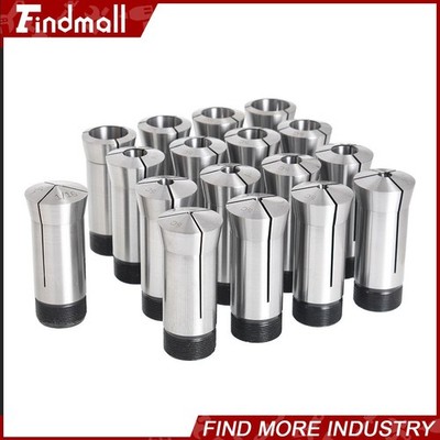 17 PC 1/16 - 1-1/16'' 5C Round Collet Set By 16th Harden 0006'' TIR High Precision