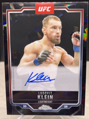 Ludovit Klein 2025 Topps Chrome Sapphire Black SSP Auto 6/10