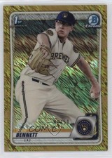 2020 Bowman Chrome Prospects Gold Shimmer Refractor 40/50 Nick Bennett 0nr3