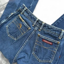 True Vintage 1980’s Jordache Western Blue Denim Straight jeans