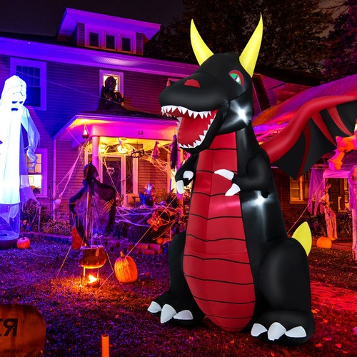 Topbuy 8 FT Tall Halloween Inflatable Dragon Indoor Outdoor Blow up Decoration - Picture 8 of 10