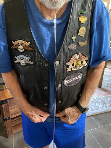 Chaleco Harley-Davidson Hombre completo con parches y pasadores