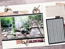 Travel Scrapbook Pages, Vacation Pages, Premade Travel Layouts