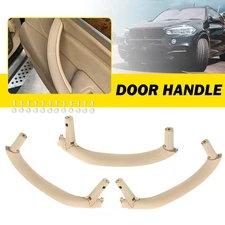 For BMW X5 X6 F15 F16 14-19 3x Left&Right Biege Interior Door Pull Handle Trim